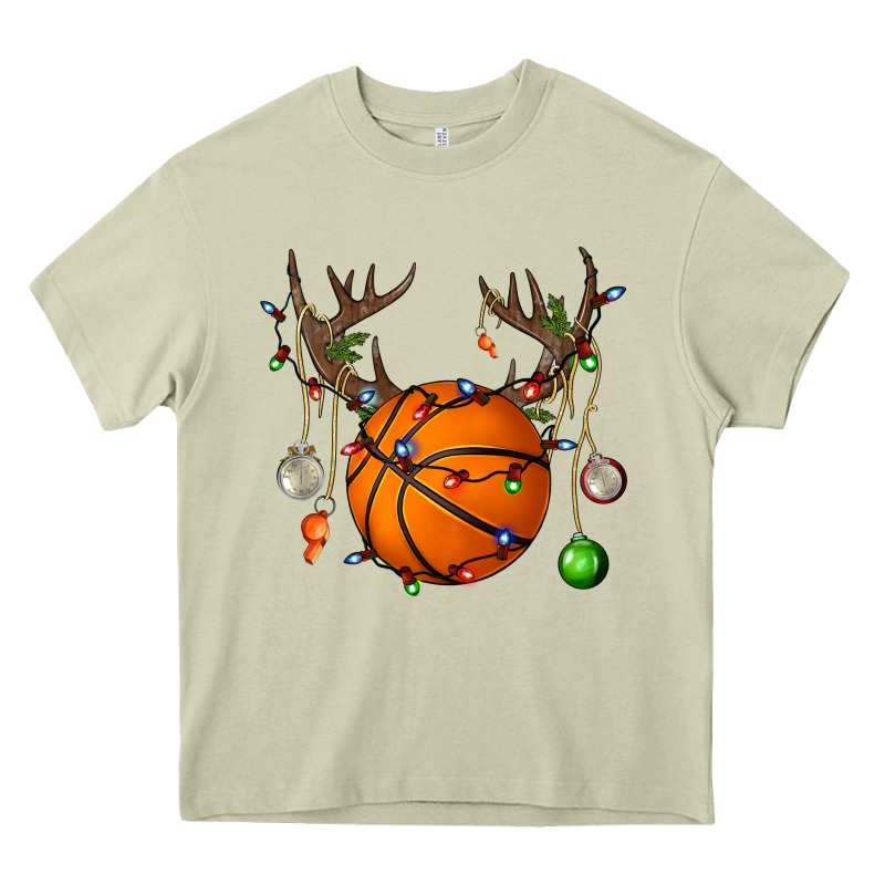 Basketball Horn Christmas Heavy Core Tee by BundleAndBundleShop | Teevron