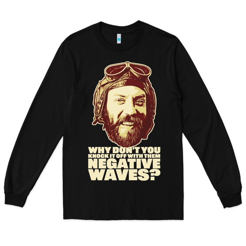 Oddball From Kellys Heroes – negative Waves Movie Quote Original De Long Sleeve Tee by lanVoArt | Teevron
