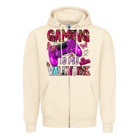 Sandshell gaming is my valentine Zipper Hoodie - CowhideDigitalArt