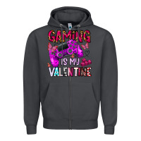 Smoke gaming is my valentine Zipper Hoodie - CowhideDigitalArt