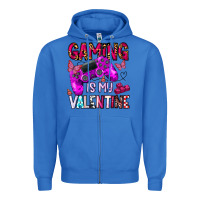 True Royal gaming is my valentine Zipper Hoodie - CowhideDigitalArt