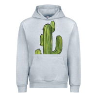 Heather Grey cactus Urban Hoodie - BarkalooDesign