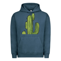 Pigment Midnight Navy cactus Urban Hoodie - BarkalooDesign
