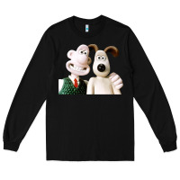 Black the man with his dog taking selfie w.a.l.l.a.c.e Long Sleeve Tee - lanVoArt