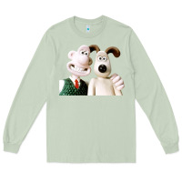 Matcha the man with his dog taking selfie w.a.l.l.a.c.e Long Sleeve Tee - lanVoArt
