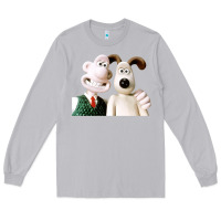 Moon Dust the man with his dog taking selfie w.a.l.l.a.c.e Long Sleeve Tee - lanVoArt
