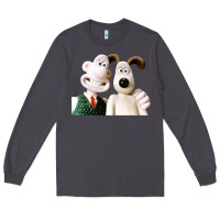 Smoke the man with his dog taking selfie w.a.l.l.a.c.e Long Sleeve Tee - lanVoArt