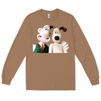 Toasted Coconut the man with his dog taking selfie w.a.l.l.a.c.e Long Sleeve Tee - lanVoArt
