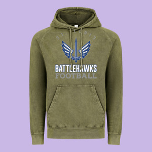 Stl Battlehawks Football! Xfl Vintage Hoodie Designed By Lanvoart