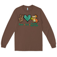 Chestnut peace love pumpkin spice latte Long Sleeve Tee - Jasminsmagicworld