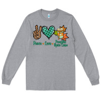 Heather Grey peace love pumpkin spice latte Long Sleeve Tee - Jasminsmagicworld
