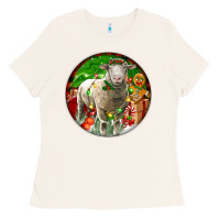 Bone christmas dorset sheep Ladies Tee - LillyAllenDesigns