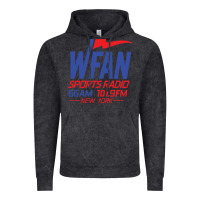 Vintage Black wfan sports radio new york Vintage Hoodie - lanVoArt