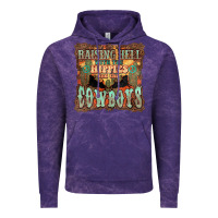 Cloud Purple Raising hell with the hippies and the cowboys Vintage Hoodie - HowdyJamesFarm