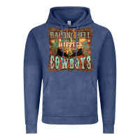 Vintage Denim Raising hell with the hippies and the cowboys Vintage Hoodie - HowdyJamesFarm