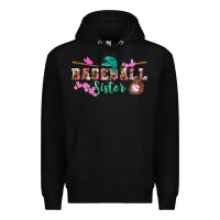 Black baseball sister Premium Hoodie - BundleAndBundleShop