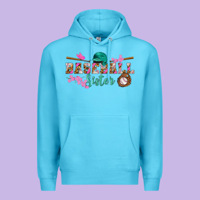Baseball Sister Premium Hoodie Designed By Bundleandbundleshop