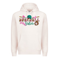 Pale Pink baseball sister Premium Hoodie - BundleAndBundleShop