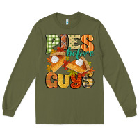 Army Green pies before guys Long Sleeve Tee - CowGirlArtShop