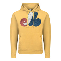 Vintage Mustard montreal expos Vintage Hoodie - lanVoArt