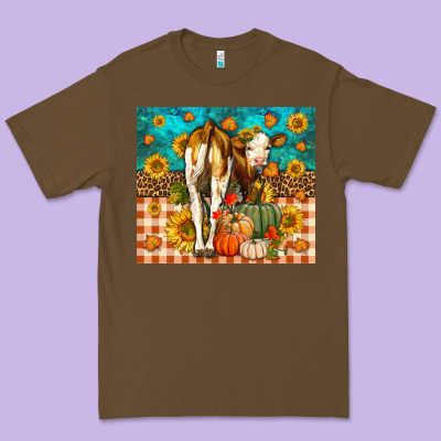 Western Fall Heifer Premium Tee Designed By Lillyallendesigns