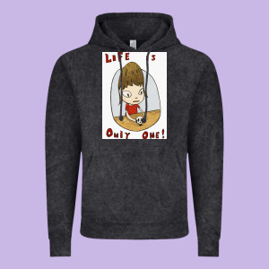 Life Is Only One Vintage Hoodie Designed By Lanvoart