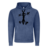 Vintage Denim coyote's hole 2 Vintage Hoodie - lanVoArt
