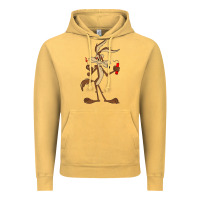 Vintage Mustard danger coyote's hole Vintage Hoodie - lanVoArt