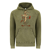 Vintage Olive danger coyote's hole Vintage Hoodie - lanVoArt