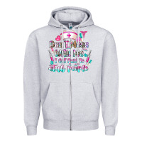 Heather Grey Don't Mess With Me I Get Paid To Stab People Zipper Hoodie - CowhideDigitalArt