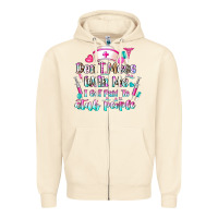 Sandshell Don't Mess With Me I Get Paid To Stab People Zipper Hoodie - CowhideDigitalArt