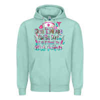 Seafoam Don't Mess With Me I Get Paid To Stab People Zipper Hoodie - CowhideDigitalArt