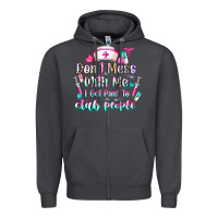 Smoke Don't Mess With Me I Get Paid To Stab People Zipper Hoodie - CowhideDigitalArt