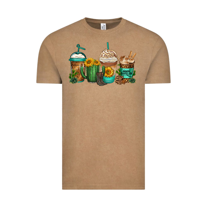Desert Darlin Coffee Cups Vintage Tee by Jasminsmagicworld | Teevron