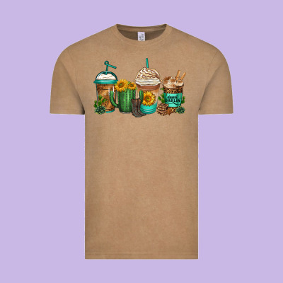 Desert Darlin Coffee Cups Vintage Tee Designed By Jasminsmagicworld