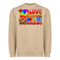 Mushroom Love Gnomes No Bounds Heavyweight Sweatshirt - BundleAndBundleShop
