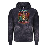 Cloud Black Cosmic Cowgirl Vintage Hoodie - HowdyJamesFarm