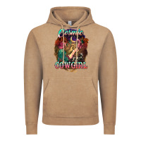 Vintage Coffee Cosmic Cowgirl Vintage Hoodie - HowdyJamesFarm