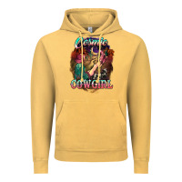 Vintage Mustard Cosmic Cowgirl Vintage Hoodie - HowdyJamesFarm