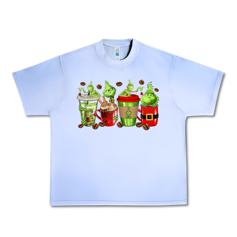 Grinch Coffee Cups Urban Heavy Tee by texasbilliewilder | Teevron