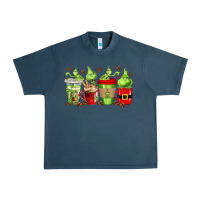 Midnight Navy grinch coffee cups Urban Heavy Tee - texasbilliewilder