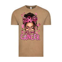 Vintage Coffee lets beat cancer afro messy bun Vintage Tee - texasbilliewilder