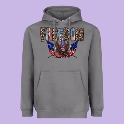 Freedom Heavyweight Hoodie Designed By Racoondesign