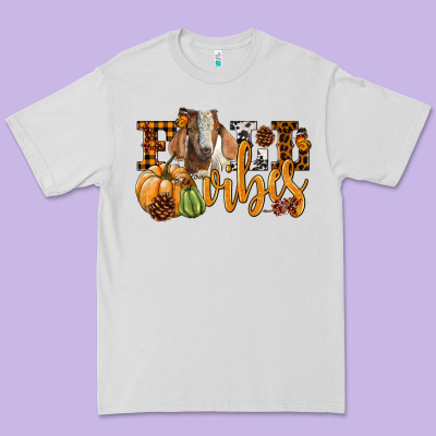Fall Vibes Boer Goat Premium Tee Designed By Lillyallendesigns