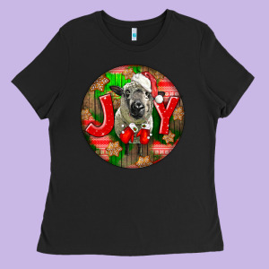 Christmas Hampshire Sheep Ladies Tee Designed By Lillyallendesigns