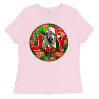 Bubblegum Pink christmas hampshire sheep Ladies Tee - LillyAllenDesigns