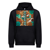 Black blessed cross Urban Hoodie - BarkalooDesign
