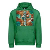 Emerald blessed cross Urban Hoodie - BarkalooDesign