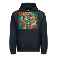 Navy blessed cross Urban Hoodie - BarkalooDesign