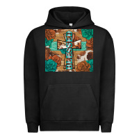 Pigment Black blessed cross Urban Hoodie - BarkalooDesign